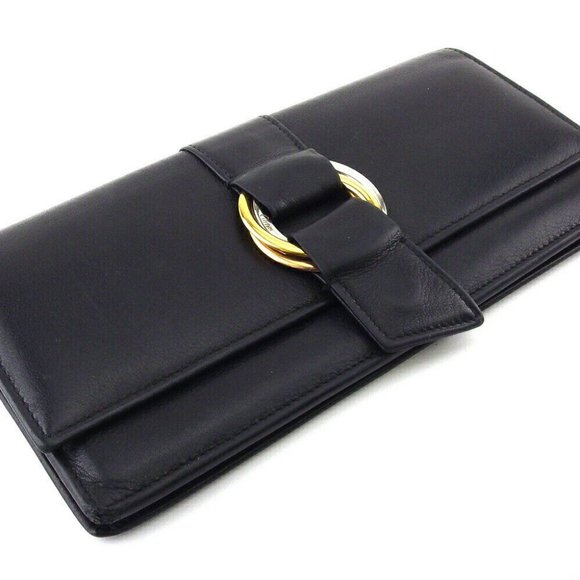 Cartier long wallet Trinity Leather Authentic USED - Picture 4 of 9